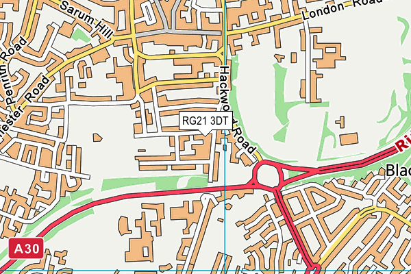 RG21 3DT map - OS VectorMap District (Ordnance Survey)