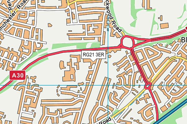 RG21 3ER map - OS VectorMap District (Ordnance Survey)