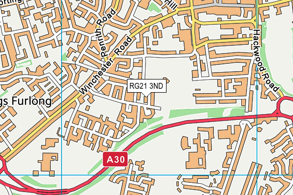 RG21 3ND map - OS VectorMap District (Ordnance Survey)