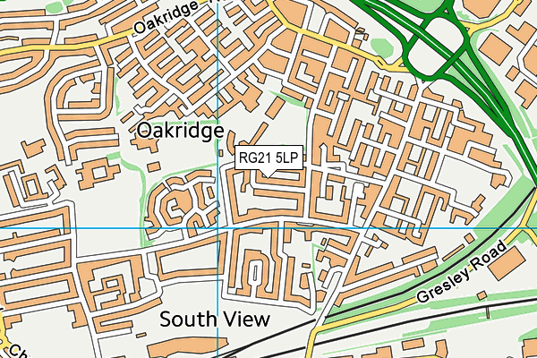 RG21 5LP map - OS VectorMap District (Ordnance Survey)
