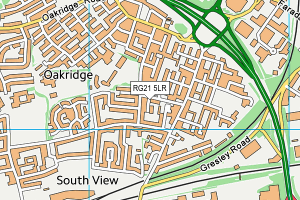 RG21 5LR map - OS VectorMap District (Ordnance Survey)