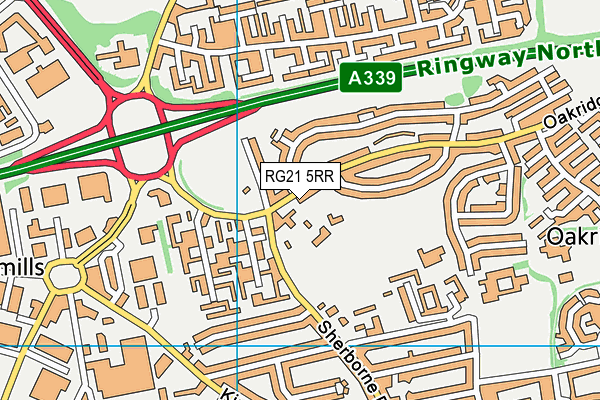 RG21 5RR map - OS VectorMap District (Ordnance Survey)
