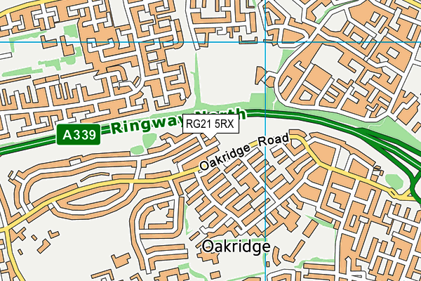 RG21 5RX map - OS VectorMap District (Ordnance Survey)