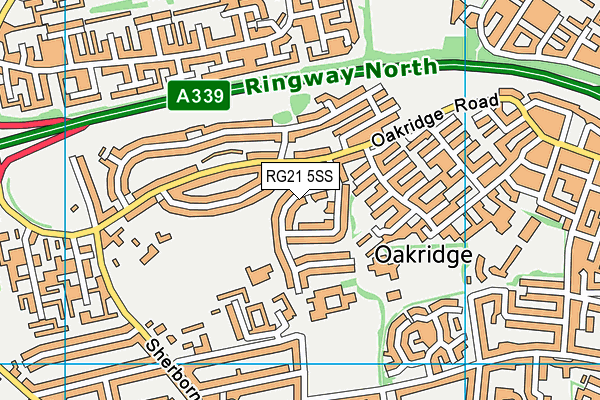 RG21 5SS map - OS VectorMap District (Ordnance Survey)