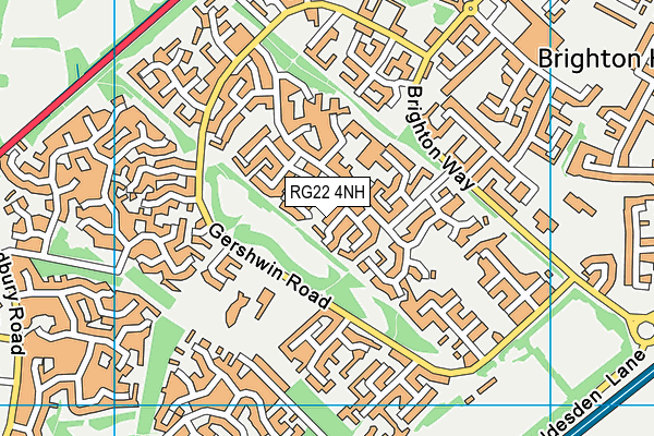 RG22 4NH map - OS VectorMap District (Ordnance Survey)
