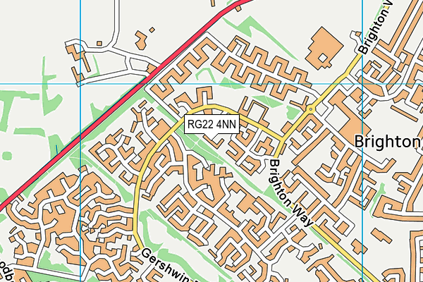 RG22 4NN map - OS VectorMap District (Ordnance Survey)