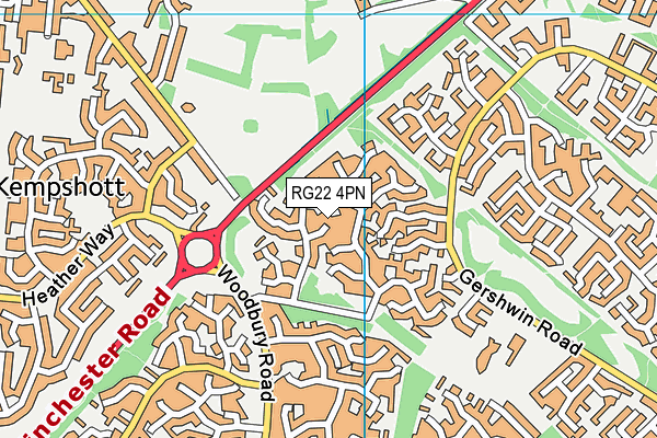 RG22 4PN map - OS VectorMap District (Ordnance Survey)