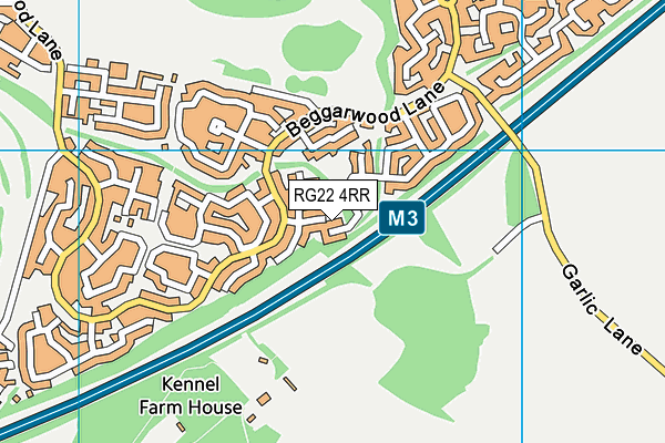 RG22 4RR map - OS VectorMap District (Ordnance Survey)