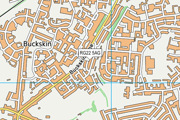 RG22 5AG map - OS VectorMap District (Ordnance Survey)