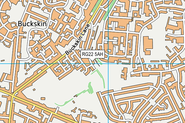 RG22 5AH map - OS VectorMap District (Ordnance Survey)