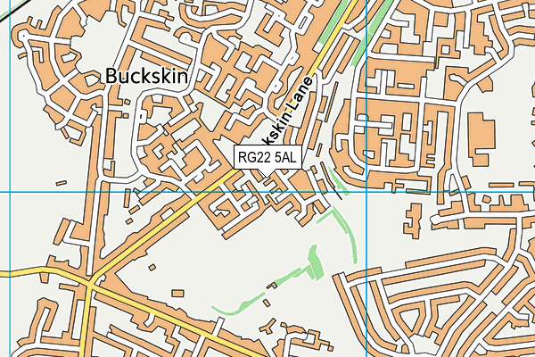 RG22 5AL map - OS VectorMap District (Ordnance Survey)