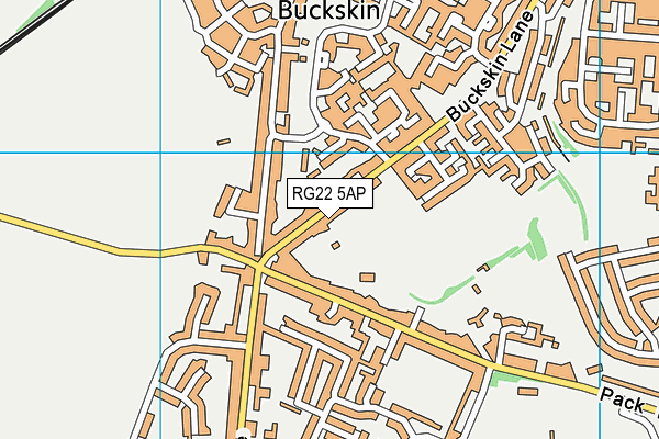 RG22 5AP map - OS VectorMap District (Ordnance Survey)