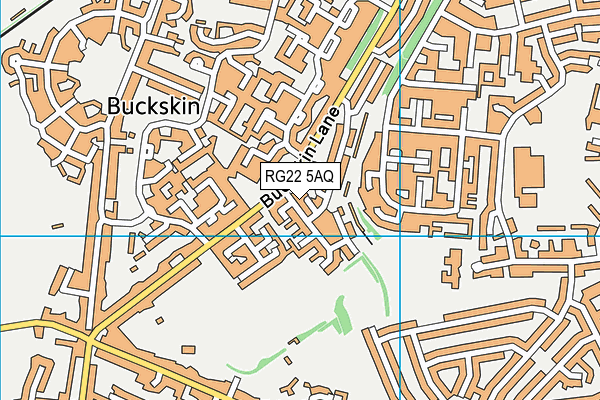 RG22 5AQ map - OS VectorMap District (Ordnance Survey)