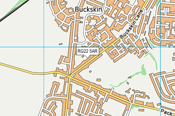 RG22 5AR map - OS VectorMap District (Ordnance Survey)