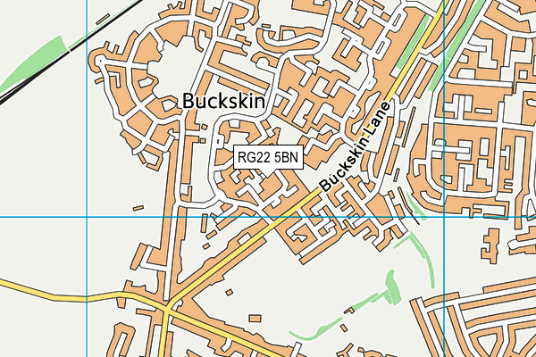 RG22 5BN map - OS VectorMap District (Ordnance Survey)