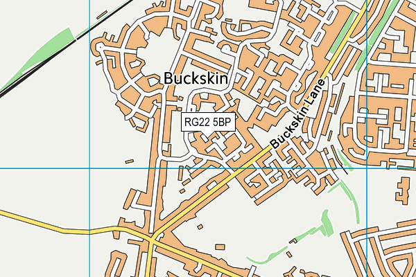 RG22 5BP map - OS VectorMap District (Ordnance Survey)