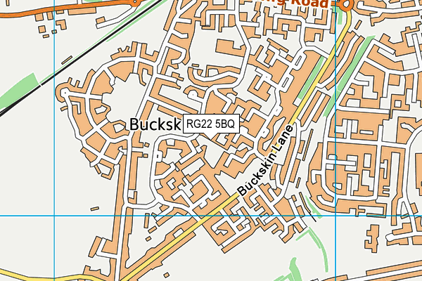 RG22 5BQ map - OS VectorMap District (Ordnance Survey)