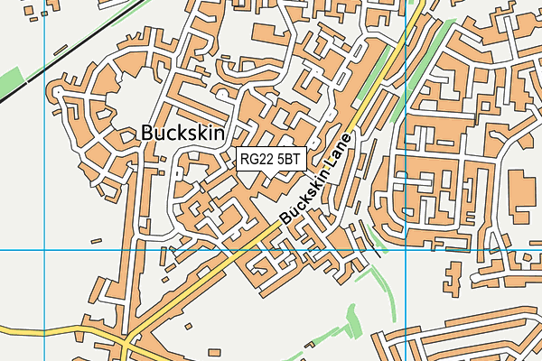 RG22 5BT map - OS VectorMap District (Ordnance Survey)