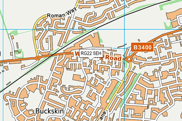 RG22 5EH map - OS VectorMap District (Ordnance Survey)