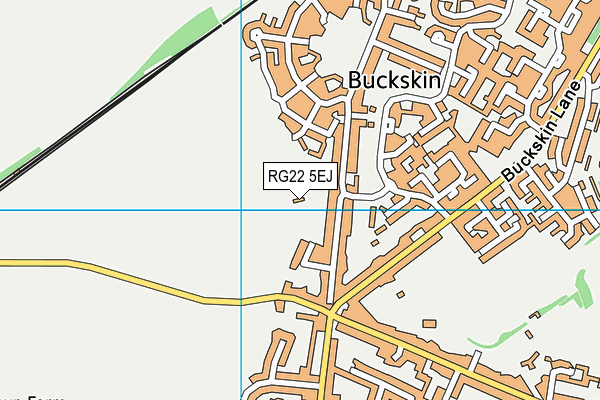 RG22 5EJ map - OS VectorMap District (Ordnance Survey)