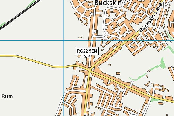 RG22 5EN map - OS VectorMap District (Ordnance Survey)