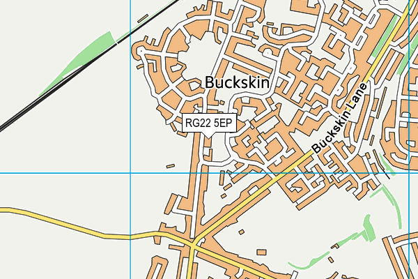 RG22 5EP map - OS VectorMap District (Ordnance Survey)