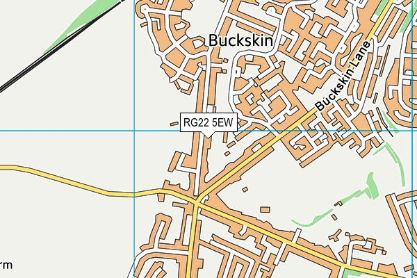 RG22 5EW map - OS VectorMap District (Ordnance Survey)