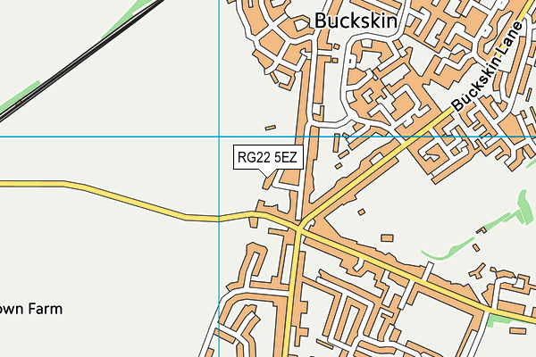 RG22 5EZ map - OS VectorMap District (Ordnance Survey)