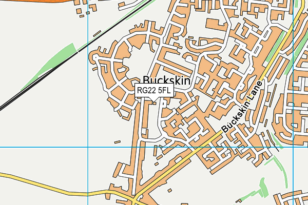 RG22 5FL map - OS VectorMap District (Ordnance Survey)