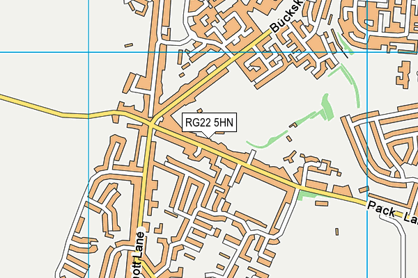 RG22 5HN map - OS VectorMap District (Ordnance Survey)