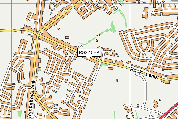 RG22 5HP map - OS VectorMap District (Ordnance Survey)