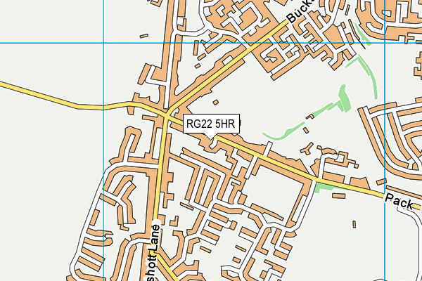 RG22 5HR map - OS VectorMap District (Ordnance Survey)