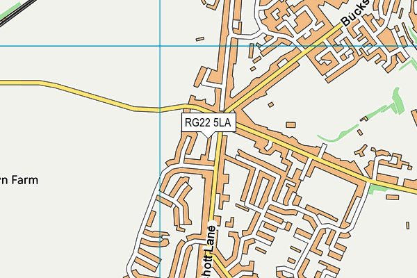 RG22 5LA map - OS VectorMap District (Ordnance Survey)