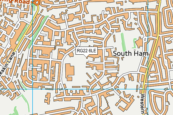 RG22 6LE map - OS VectorMap District (Ordnance Survey)
