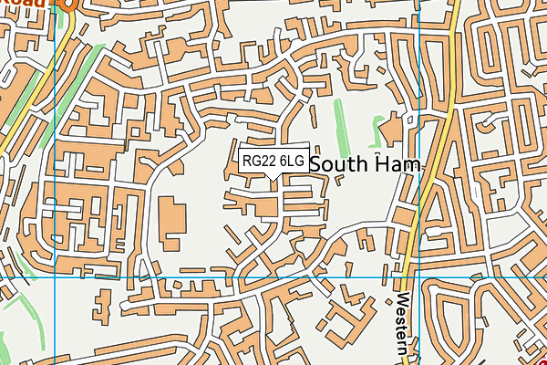 RG22 6LG map - OS VectorMap District (Ordnance Survey)