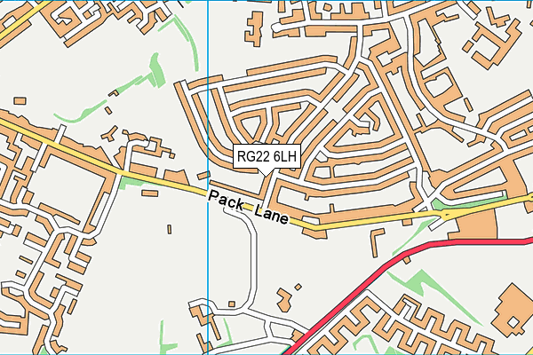 RG22 6LH map - OS VectorMap District (Ordnance Survey)