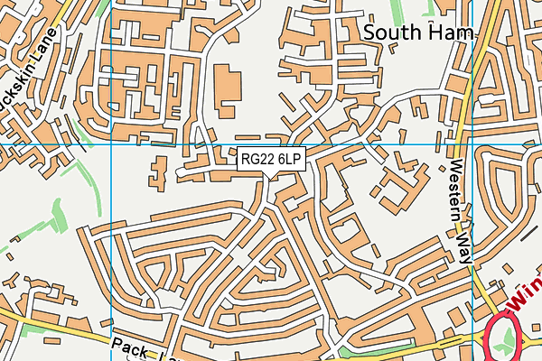 RG22 6LP map - OS VectorMap District (Ordnance Survey)