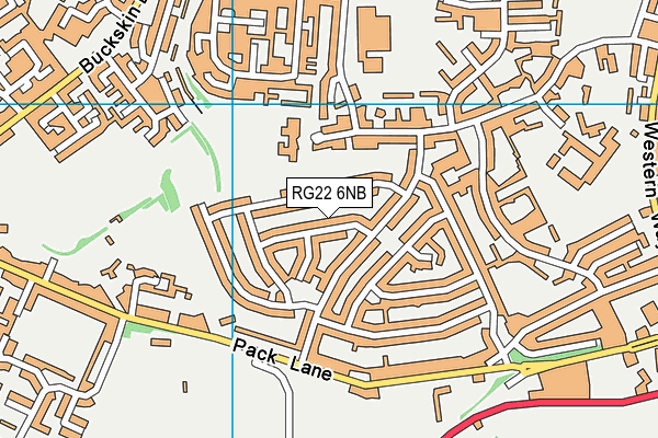 RG22 6NB map - OS VectorMap District (Ordnance Survey)