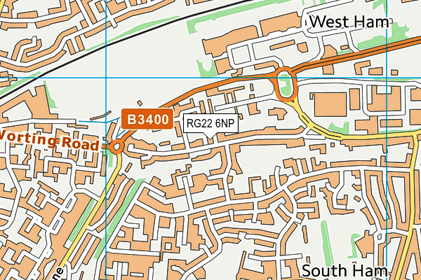 RG22 6NP map - OS VectorMap District (Ordnance Survey)
