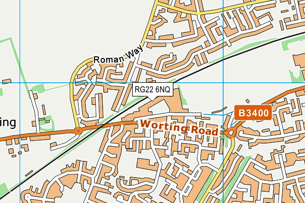 RG22 6NQ map - OS VectorMap District (Ordnance Survey)