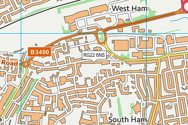 RG22 6NS map - OS VectorMap District (Ordnance Survey)