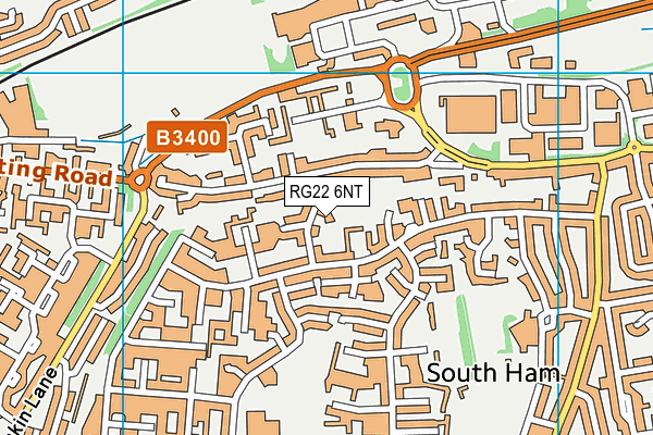 RG22 6NT map - OS VectorMap District (Ordnance Survey)