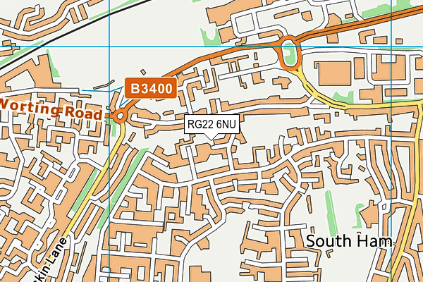 RG22 6NU map - OS VectorMap District (Ordnance Survey)