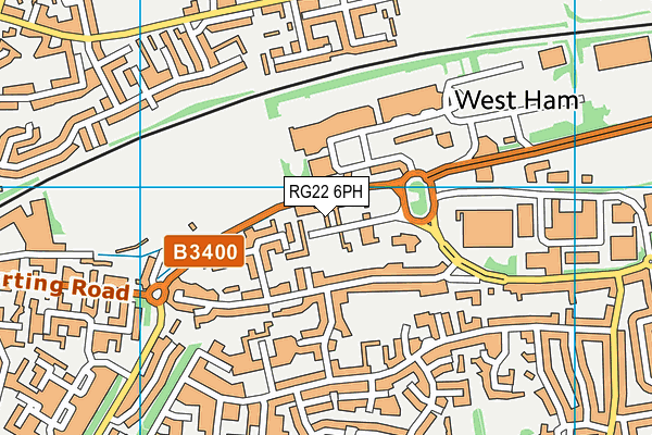 RG22 6PH map - OS VectorMap District (Ordnance Survey)