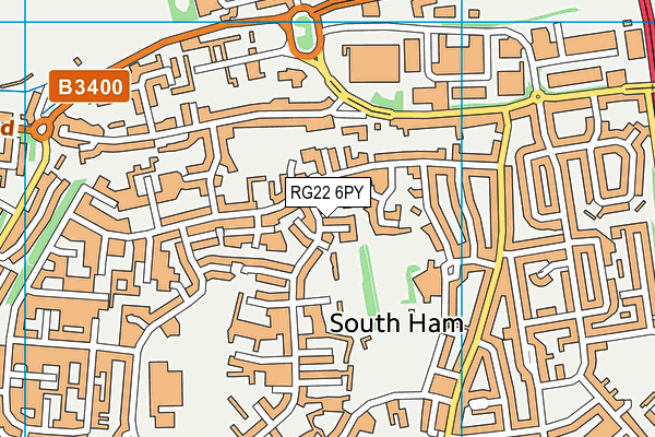 RG22 6PY map - OS VectorMap District (Ordnance Survey)