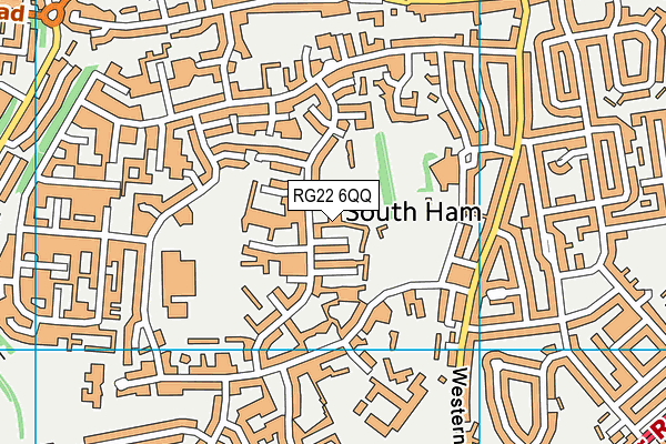RG22 6QQ map - OS VectorMap District (Ordnance Survey)