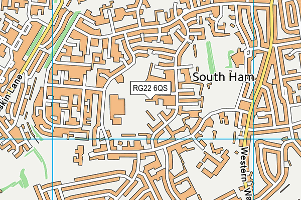 RG22 6QS map - OS VectorMap District (Ordnance Survey)