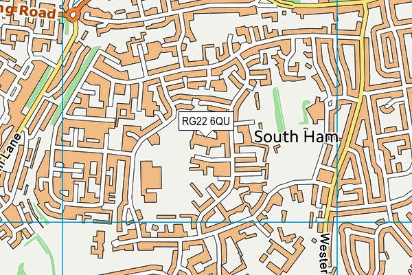 RG22 6QU map - OS VectorMap District (Ordnance Survey)