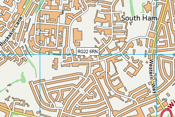 RG22 6RN map - OS VectorMap District (Ordnance Survey)