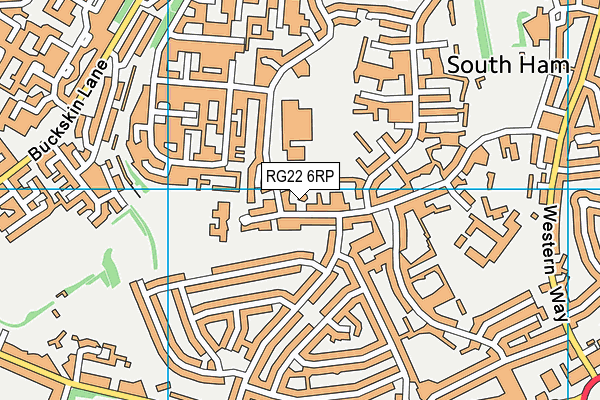 RG22 6RP map - OS VectorMap District (Ordnance Survey)